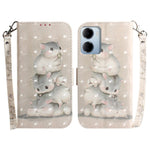 For Xiaomi Redmi 15a 5G  /  R70 5G  /  R70m 5G Case Pattern Printing Leather Wallet Phone Cover with Wrist Strap