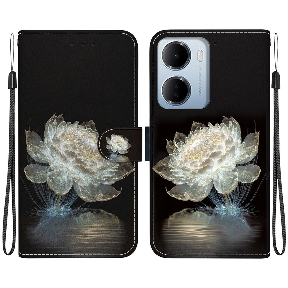 For Xiaomi Redmi 15a 5G  /  R70 5G  /  R70m 5G Wallet Phone Case Anti-Drop Pattern Printing Leather Flip Cover with Strap
