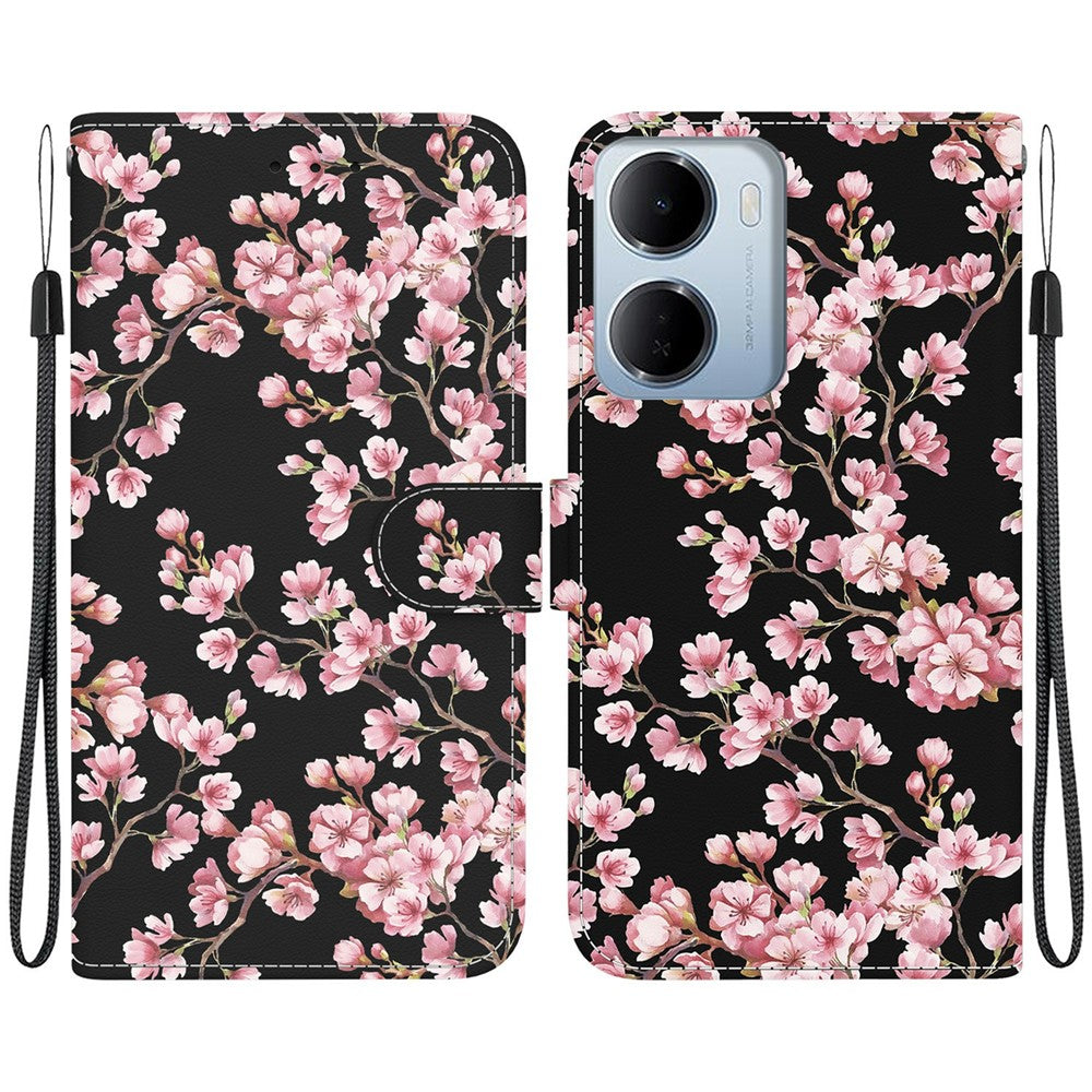 For Xiaomi Redmi 15a 5G  /  R70 5G  /  R70m 5G Wallet Phone Case Anti-Drop Pattern Printing Leather Flip Cover with Strap