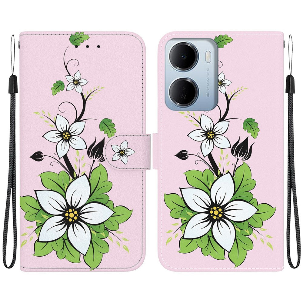 For Xiaomi Redmi 15a 5G  /  R70 5G  /  R70m 5G Wallet Phone Case Anti-Drop Pattern Printing Leather Flip Cover with Strap