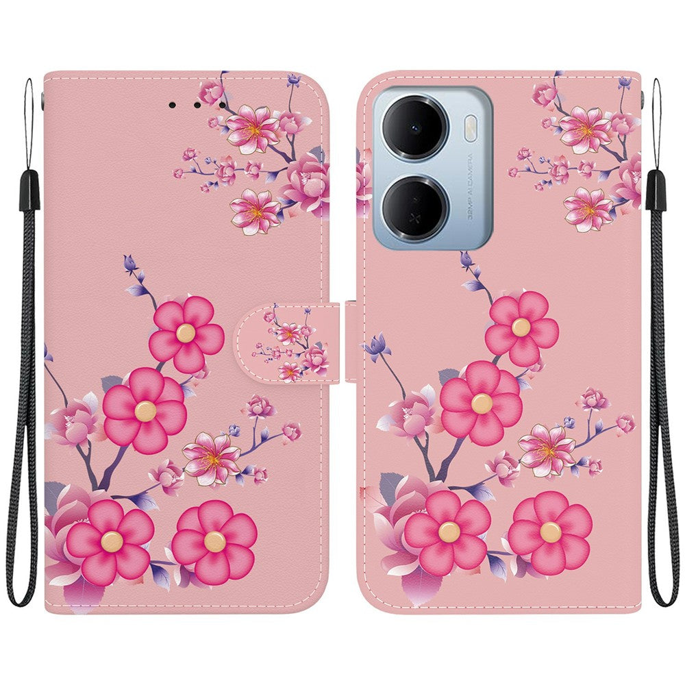 For Xiaomi Redmi 15a 5G  /  R70 5G  /  R70m 5G Wallet Phone Case Anti-Drop Pattern Printing Leather Flip Cover with Strap