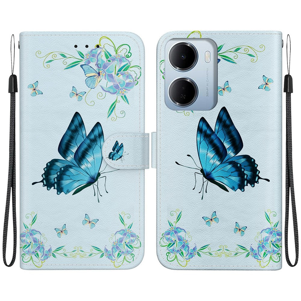 For Xiaomi Redmi 15a 5G  /  R70 5G  /  R70m 5G Wallet Phone Case Anti-Drop Pattern Printing Leather Flip Cover with Strap