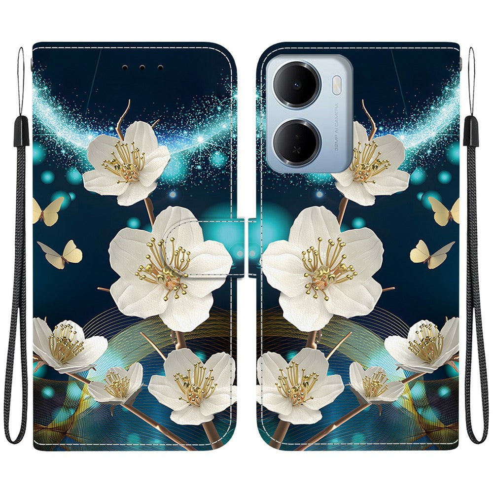 For Xiaomi Redmi 15a 5G  /  R70 5G  /  R70m 5G Case Pattern Printing Leather Flip Wallet Phone Cover with Lanyard