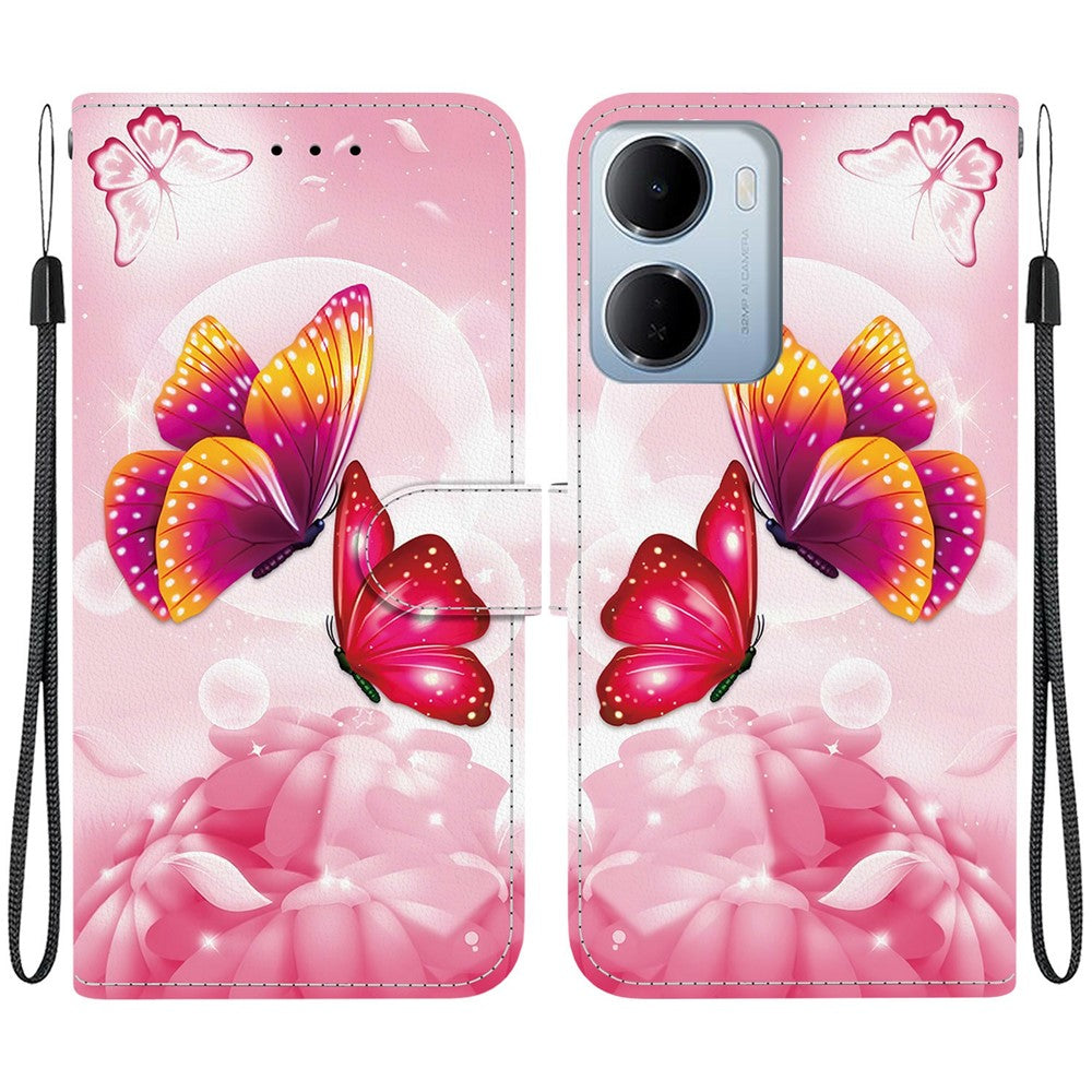 For Xiaomi Redmi 15a 5G  /  R70 5G  /  R70m 5G Case Pattern Printing Leather Flip Wallet Phone Cover with Lanyard
