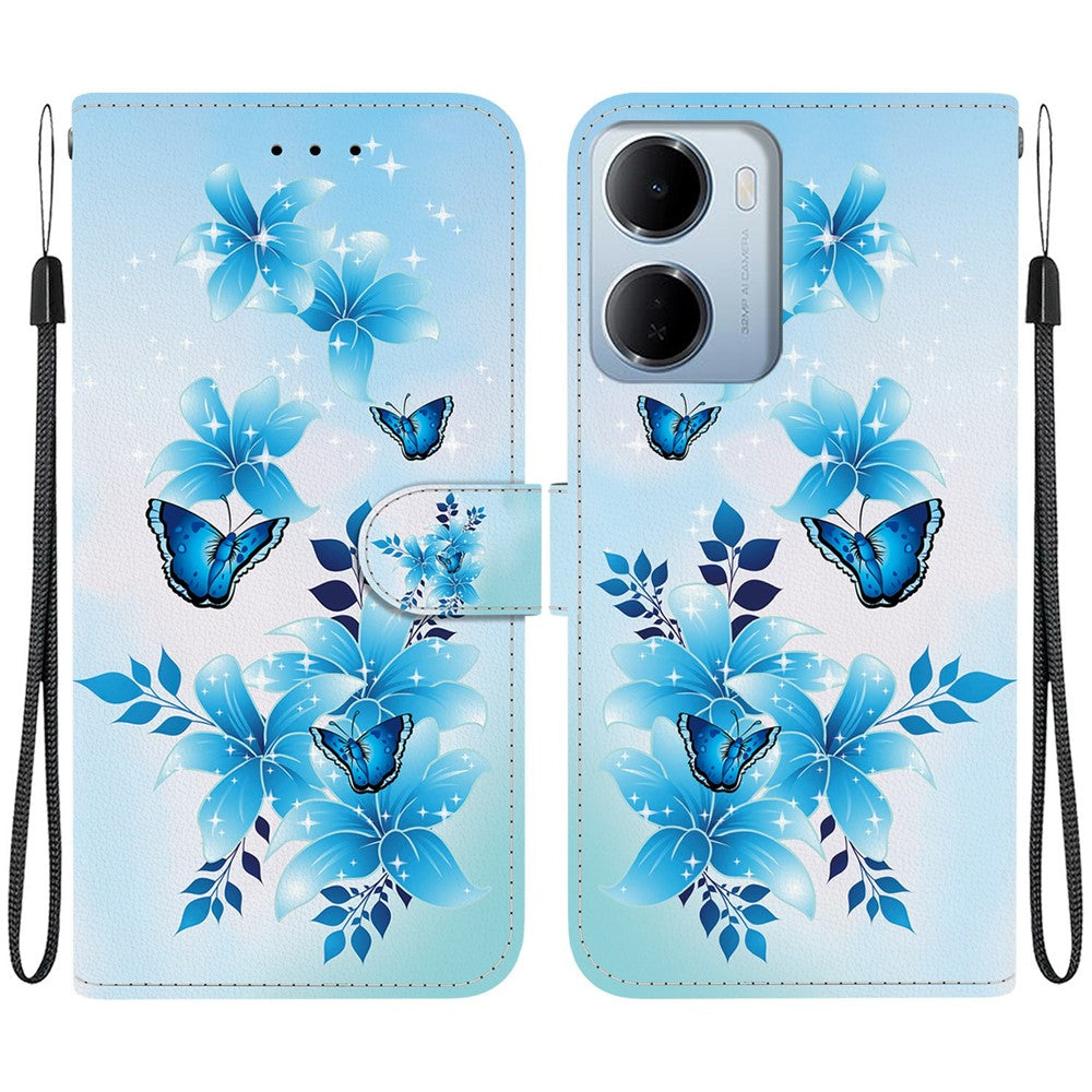 For Xiaomi Redmi 15a 5G  /  R70 5G  /  R70m 5G Case Pattern Printing Leather Flip Wallet Phone Cover with Lanyard