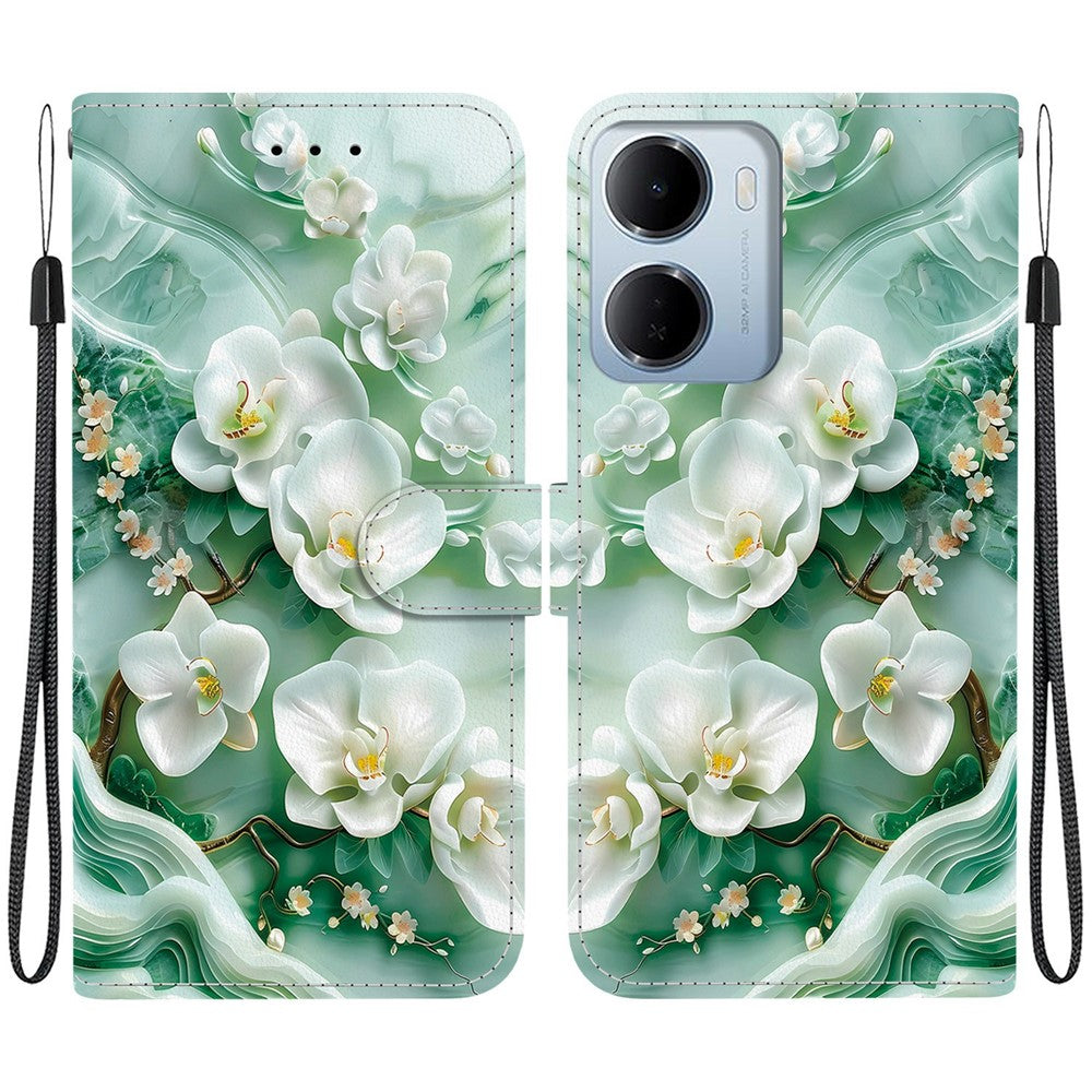 For Xiaomi Redmi 15a 5G  /  R70 5G  /  R70m 5G Case Pattern Printing Leather Flip Wallet Phone Cover with Lanyard