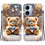 Leather Case for Xiaomi Redmi 15a 5G  /  R70 5G  /  R70m 5G Stand Wallet Pattern Printing Phone Cover with Wrist Strap