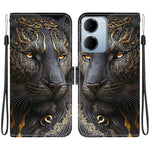 Leather Case for Xiaomi Redmi 15a 5G  /  R70 5G  /  R70m 5G Stand Wallet Pattern Printing Phone Cover with Wrist Strap