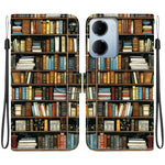 Leather Case for Xiaomi Redmi 15a 5G  /  R70 5G  /  R70m 5G Stand Wallet Pattern Printing Phone Cover with Wrist Strap