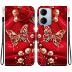 Leather Case for Xiaomi Redmi 15a 5G  /  R70 5G  /  R70m 5G Stand Wallet Pattern Printing Phone Cover with Wrist Strap