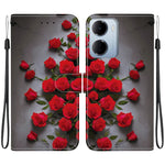 Leather Case for Xiaomi Redmi 15a 5G  /  R70 5G  /  R70m 5G Stand Wallet Pattern Printing Phone Cover with Wrist Strap
