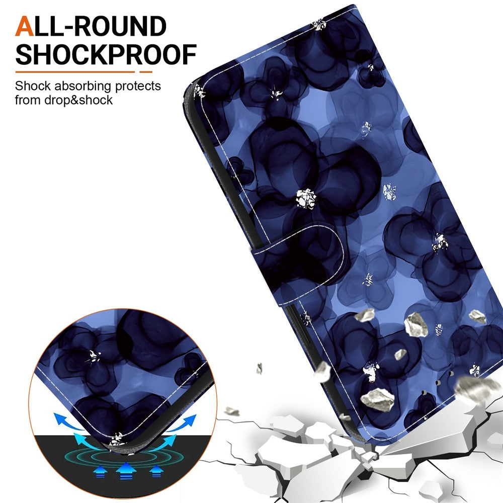 Wallet Case for Xiaomi Redmi 15a 5G  /  R70 5G  /  R70m 5G Pattern Printing Leather Stand Phone Cover with Strap