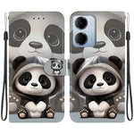 Wallet Case for Xiaomi Redmi 15a 5G  /  R70 5G  /  R70m 5G Pattern Printing Leather Stand Phone Cover with Strap