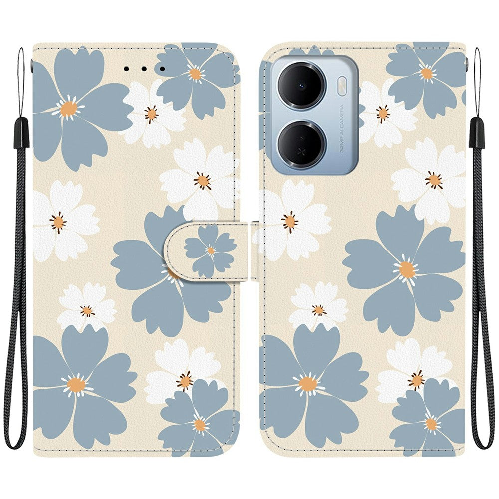 Wallet Case for Xiaomi Redmi 15a 5G  /  R70 5G  /  R70m 5G Pattern Printing Leather Stand Phone Cover with Strap