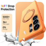 For Samsung Galaxy S24 Ultra Magnetic Case Ring Holder Kickstand PC + TPU Dual-Layer Protective Phone Cover