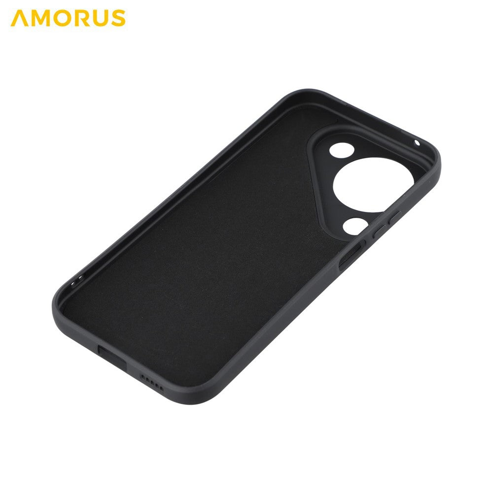 AMORUS For Huawei Pura 90 Case Precise Cutouts TPU Fiber Lining Shockproof Phone Cover