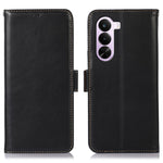 For OnePlus Nord CE6 Lite 5G  /  Realme P4x 5G Case RFID Blocking Genuine Cow Leather Wallet Phone Cover