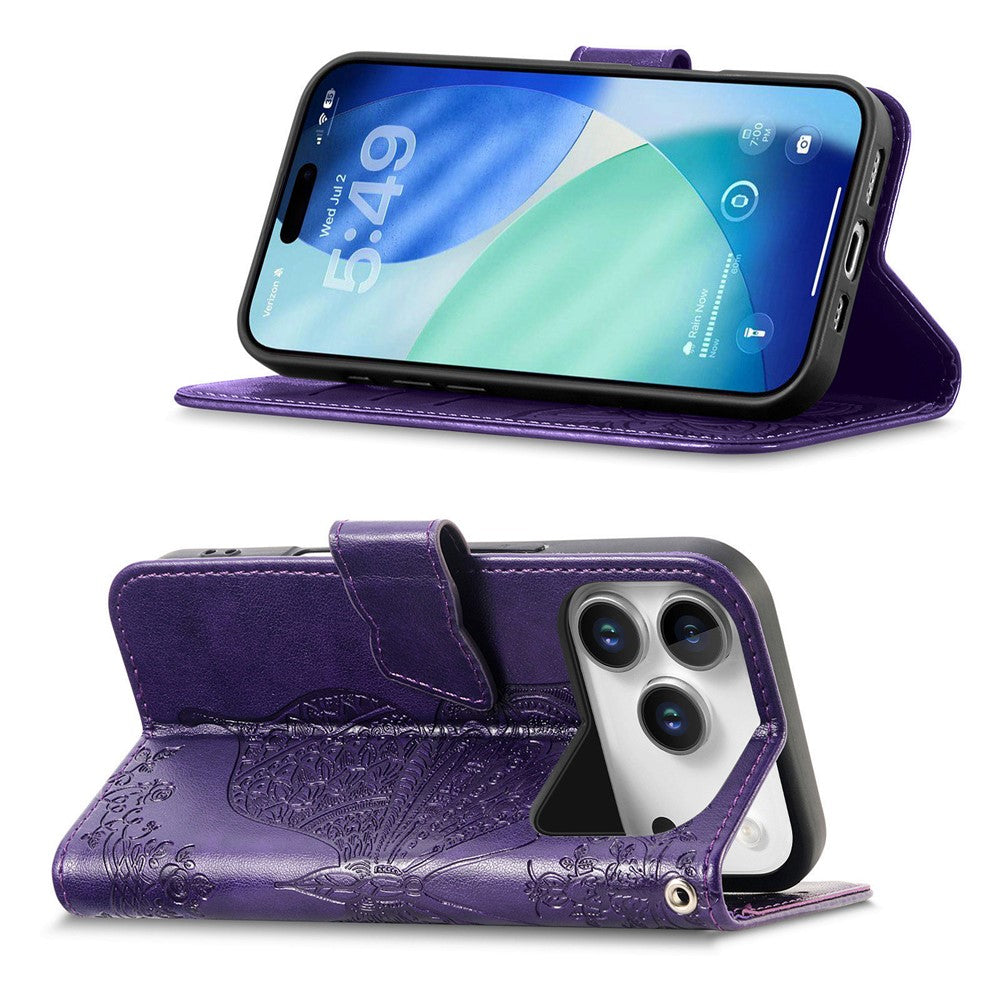 For Blackview Wave 7C Case with Strap Butterfly Pattern PU Leather Wallet Phone Cover