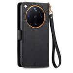 For Oppo Find X9 Ultra 5G Case RFID Blocking Zipper Pocket Leather Wallet Phone Cover with Strap