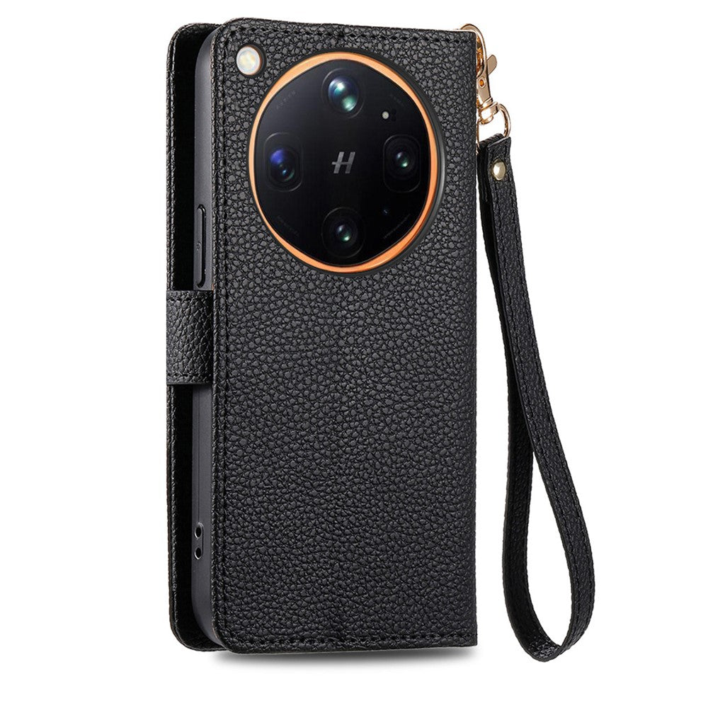 For Oppo Find X9 Ultra 5G Case RFID Blocking Zipper Pocket Leather Wallet Phone Cover with Strap