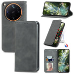 For Oppo Find X9 Ultra 5G Leather Case with Card Holder Magnetic Absorption Phone Cover