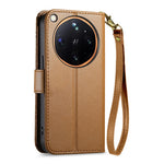 For Oppo Find X9 Ultra 5G Case Floral Leaf Pattern Multi Card Slots Zipper Leather Phone Cover with Wrist Strap