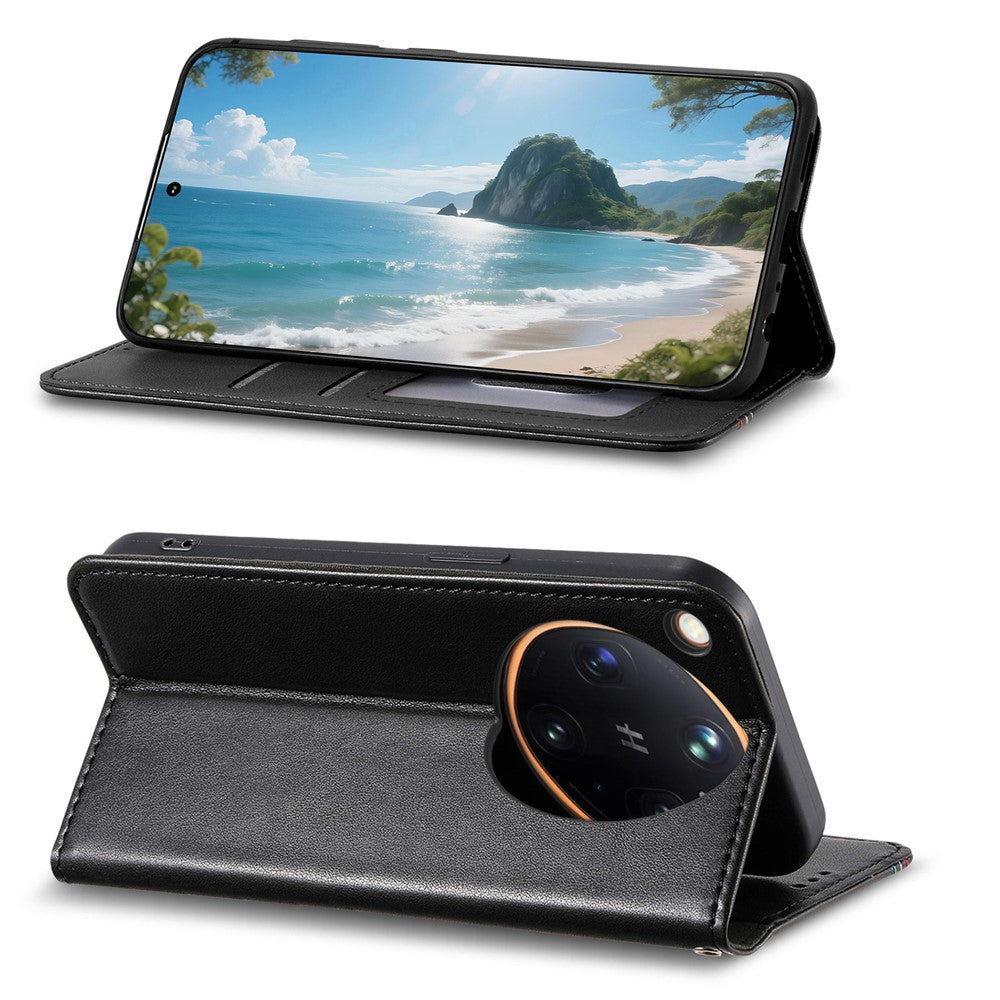 For Oppo Find X9 Ultra 5G Case Wallet Tri-Color Stitching Leather Phone Cover with Elastic Wristband