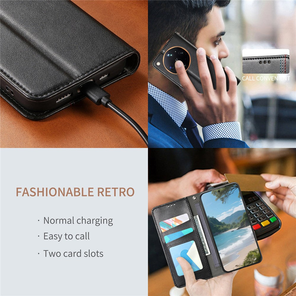 For Oppo Find X9 Ultra 5G Case Wallet Tri-Color Stitching Leather Phone Cover with Elastic Wristband