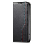 For Oppo Find X9 Ultra 5G Case Wallet Tri-Color Stitching Leather Phone Cover with Elastic Wristband