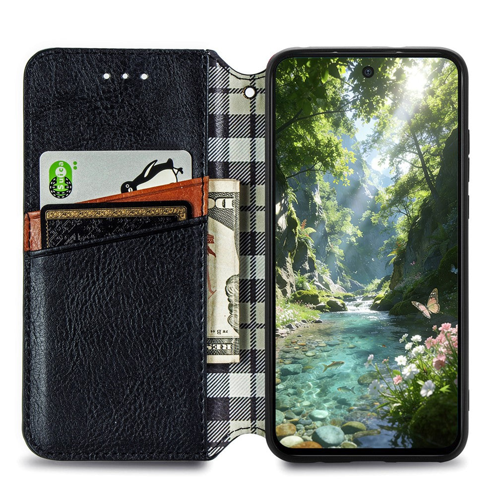 For Oppo Find X9 Ultra 5G Case Rhombus Imprint PU Leather Wallet Phone Cover