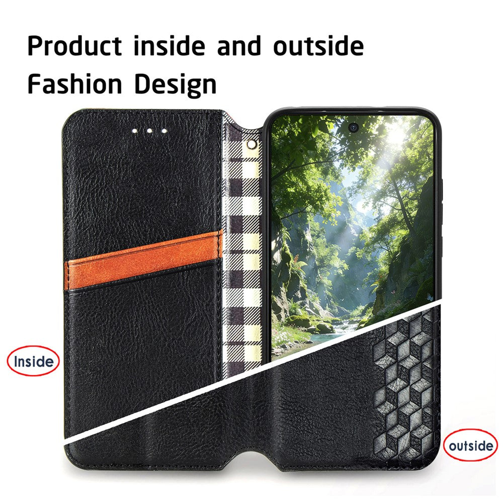 For Oppo Find X9 Ultra 5G Case Rhombus Imprint PU Leather Wallet Phone Cover