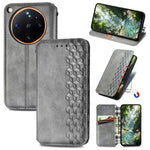 For Oppo Find X9 Ultra 5G Case Rhombus Imprint PU Leather Wallet Phone Cover