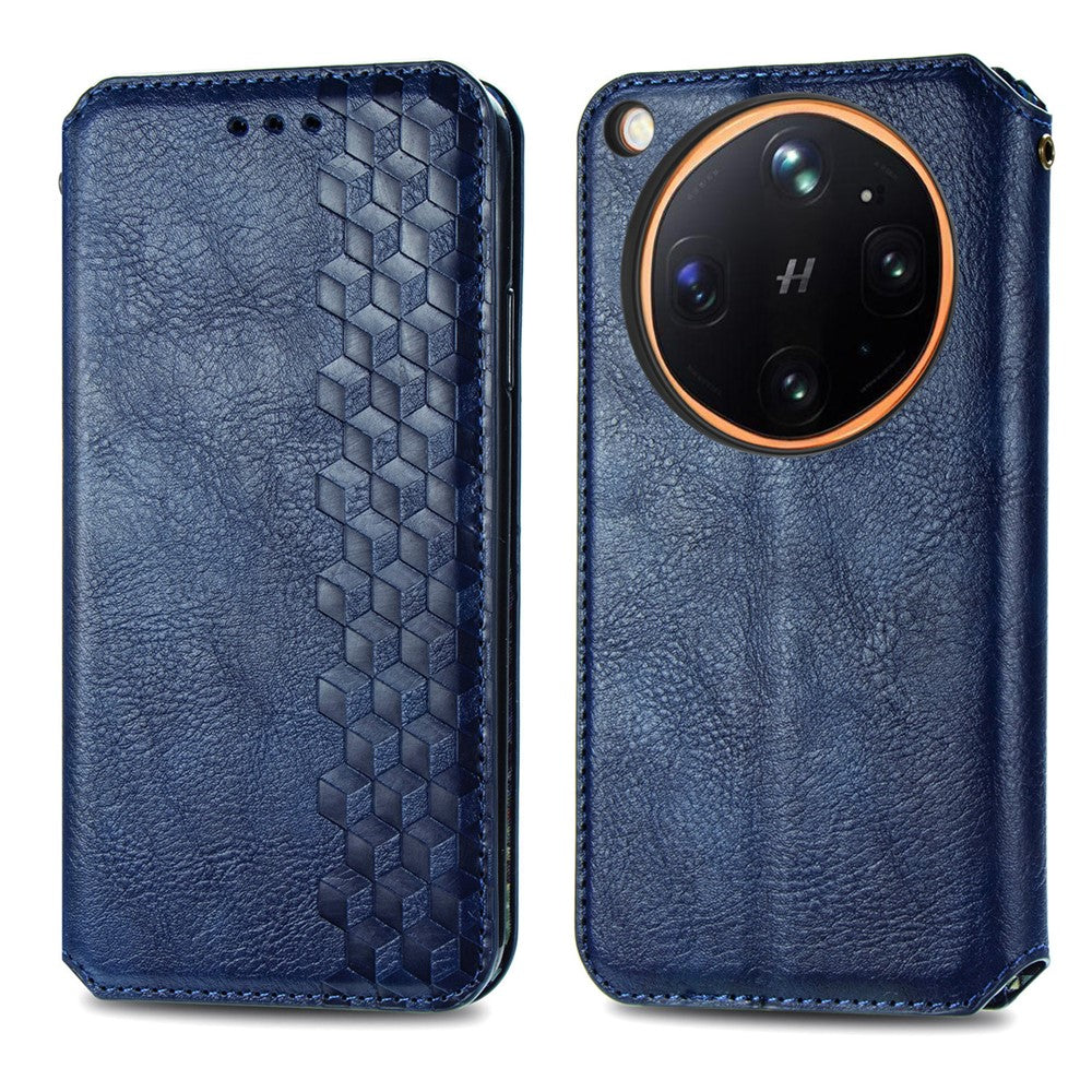 For Oppo Find X9 Ultra 5G Case Rhombus Imprint PU Leather Wallet Phone Cover