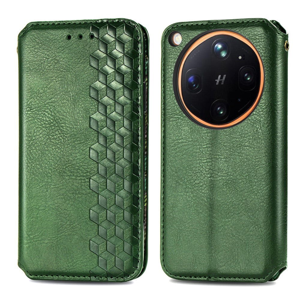For Oppo Find X9 Ultra 5G Case Rhombus Imprint PU Leather Wallet Phone Cover
