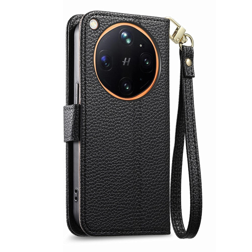 For Oppo Find X9 Ultra 5G Case Zipper Pocket TPU PU Leather Wallet Phone Cover with Strap