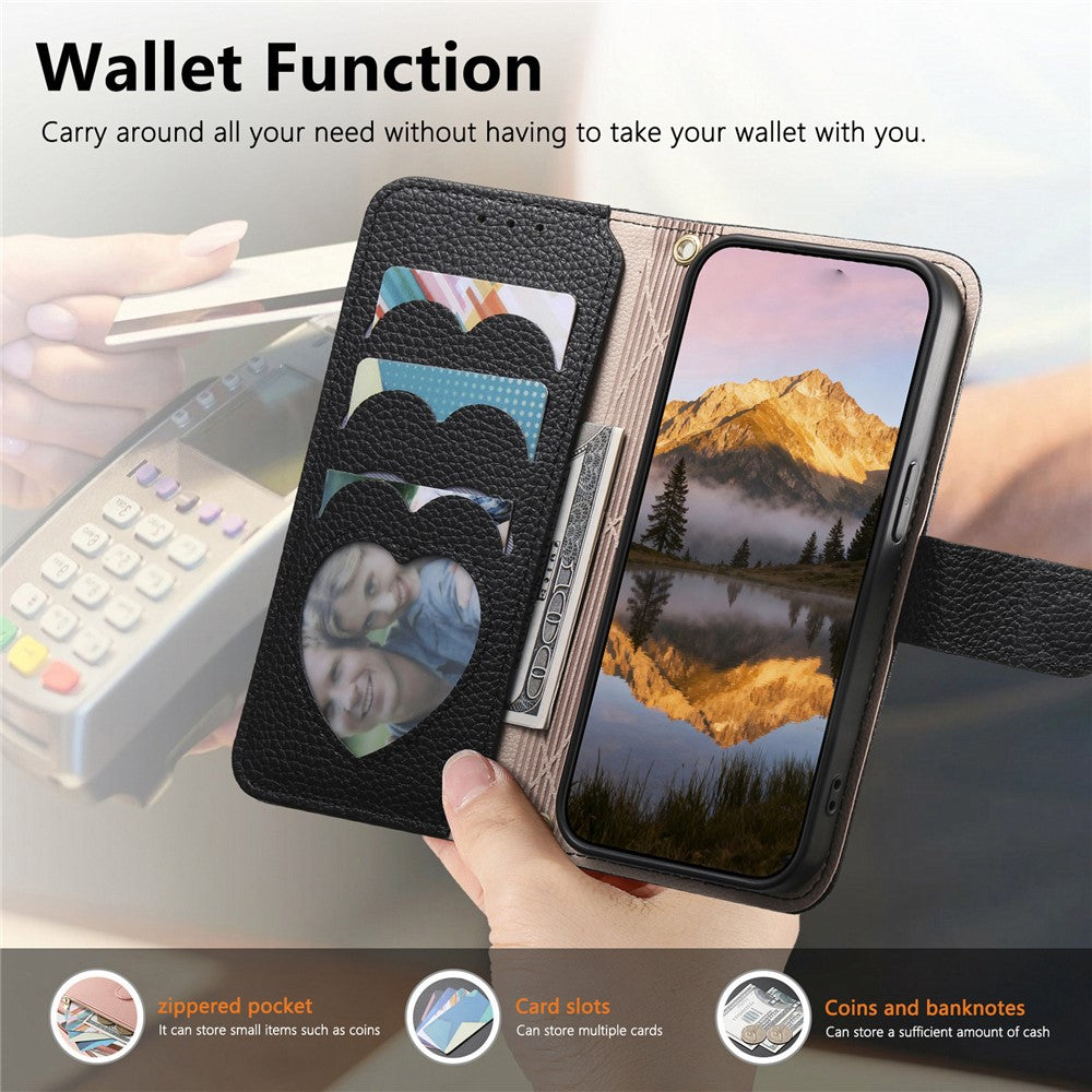For Oppo Find X9 Ultra 5G Case Zipper Pocket TPU PU Leather Wallet Phone Cover with Strap