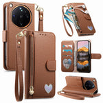 For Oppo Find X9 Ultra 5G Case Zipper Pocket TPU PU Leather Wallet Phone Cover with Strap
