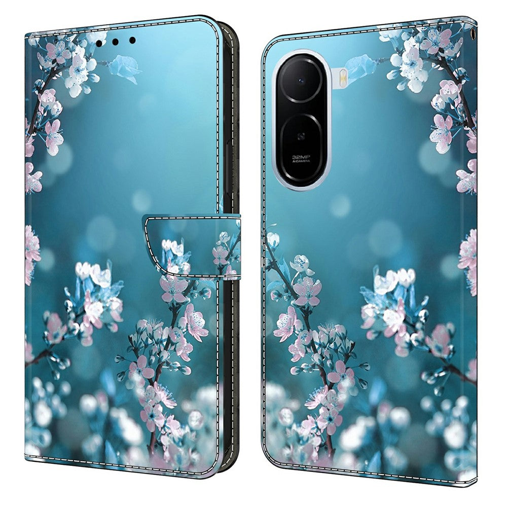Wallet Case for Xiaomi Redmi A7 Pro 4G (171.56mm) / A7 Pro 5G / Poco C85x 5G 3D Pattern PU Leather Phone Cover with Stand