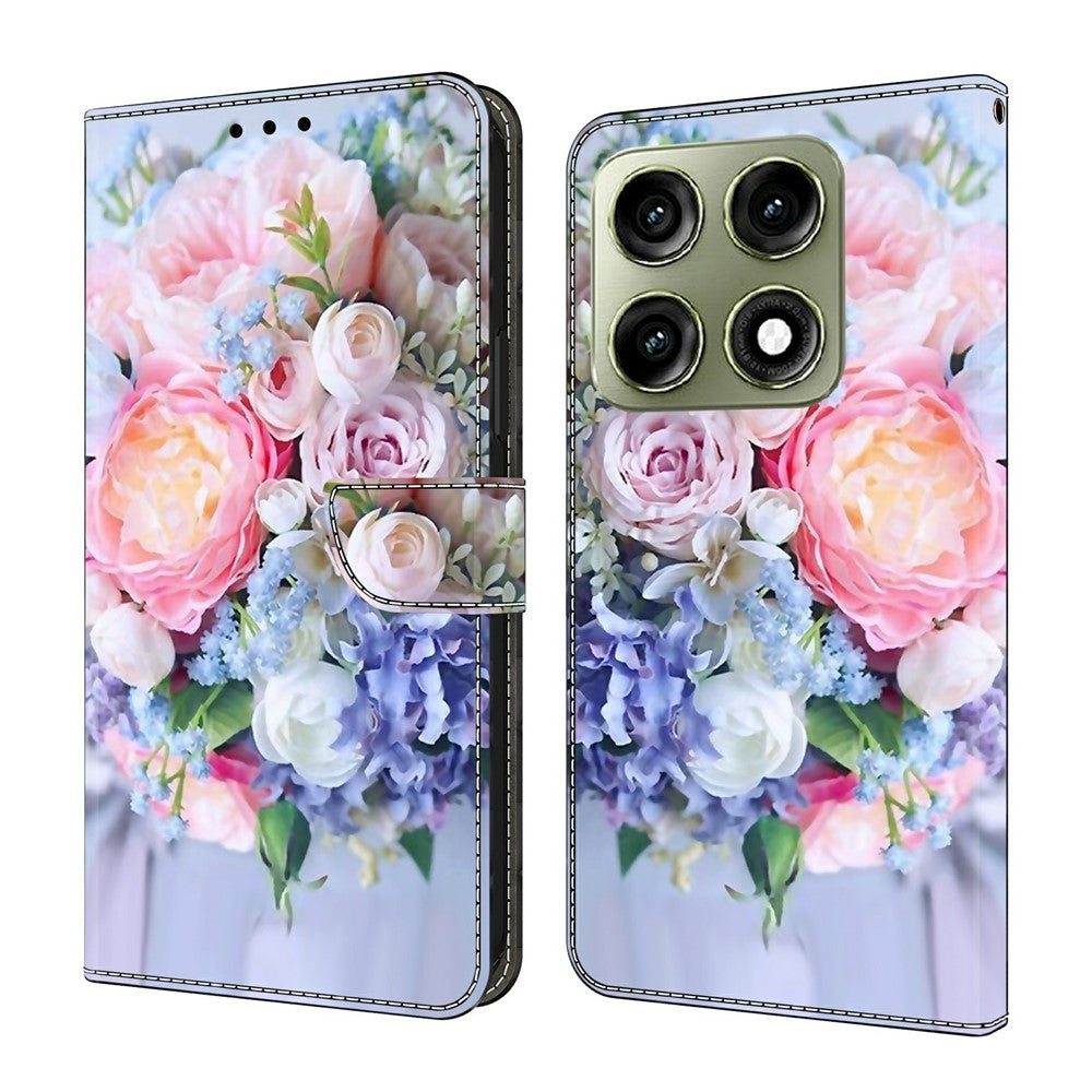 Til Motorola Edge 70 Pro+ 5G / Edge 70 Pro 5G Pung Etui Magnetisk Lås 3D Mønster Læder Telefon Cover