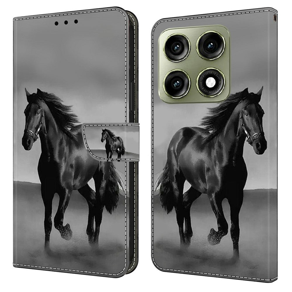 Til Motorola Edge 70 Pro+ 5G / Edge 70 Pro 5G Pung Etui Magnetisk Lås 3D Mønster Læder Telefon Cover
