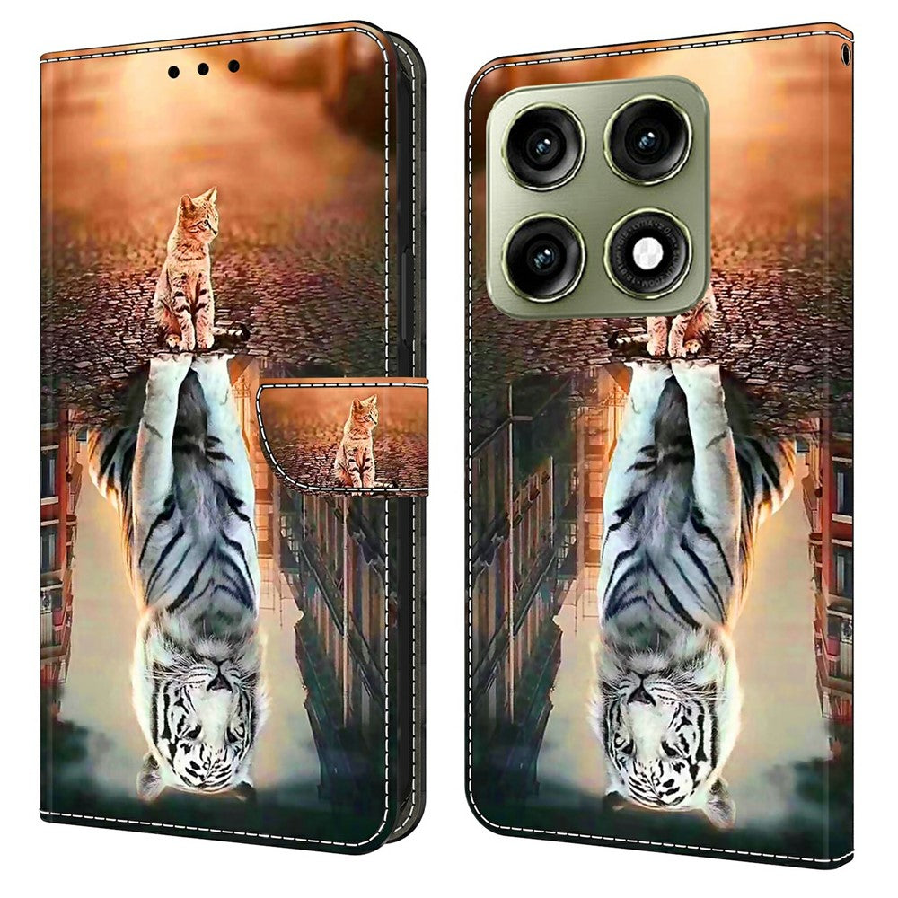 Til Motorola Edge 70 Pro+ 5G / Edge 70 Pro 5G Pung Etui Magnetisk Lås 3D Mønster Læder Telefon Cover