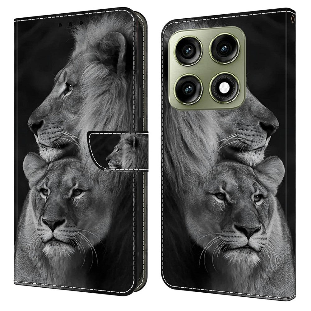 Til Motorola Edge 70 Pro+ 5G / Edge 70 Pro 5G Pung Etui Magnetisk Lås 3D Mønster Læder Telefon Cover