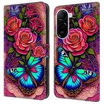 Plånboksfodral för Xiaomi Redmi A7 Pro 4G (171.56mm) / Redmi A7 Pro 5G / Poco C85x 5G PU-lädermobilskal med stativ