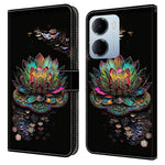 mobilskal till Xiaomi Redmi 15a 5G / R70 5G / R70m 5G Mönstertryckt TPU + PU-läder Flipfodral med kortplats