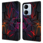 mobilskal till Xiaomi Redmi 15a 5G / R70 5G / R70m 5G Mönstertryckt TPU + PU-läder Flipfodral med kortplats