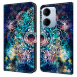 mobilskal till Xiaomi Redmi 15a 5G / R70 5G / R70m 5G Mönstertryckt TPU + PU-läder Flipfodral med kortplats