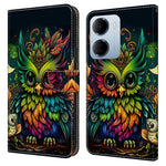 mobilskal till Xiaomi Redmi 15a 5G / R70 5G / R70m 5G Mönstertryckt TPU + PU-läder Flipfodral med kortplats