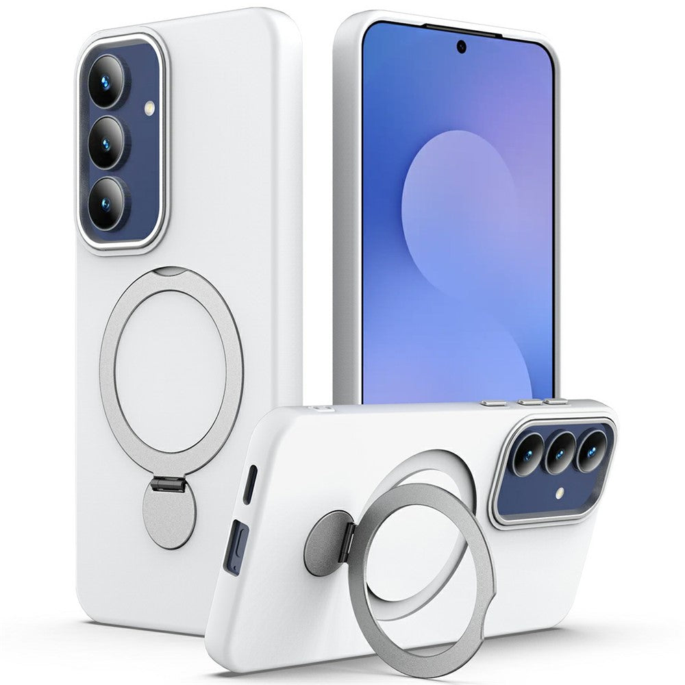 Til Samsung Galaxy A27 5G Magnetisk cover Roterende ringstativ TPU + PC bagcover