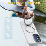 Til Samsung Galaxy A27 5G Magnetisk cover Roterende ringstativ TPU + PC bagcover
