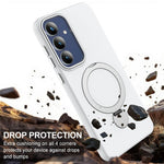 Til Samsung Galaxy A27 5G Magnetisk cover Roterende ringstativ TPU + PC bagcover